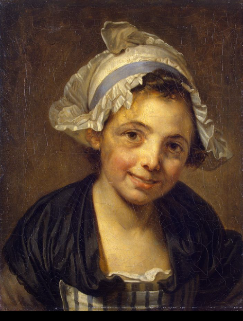 Head of a Young Girl in a Bonnet